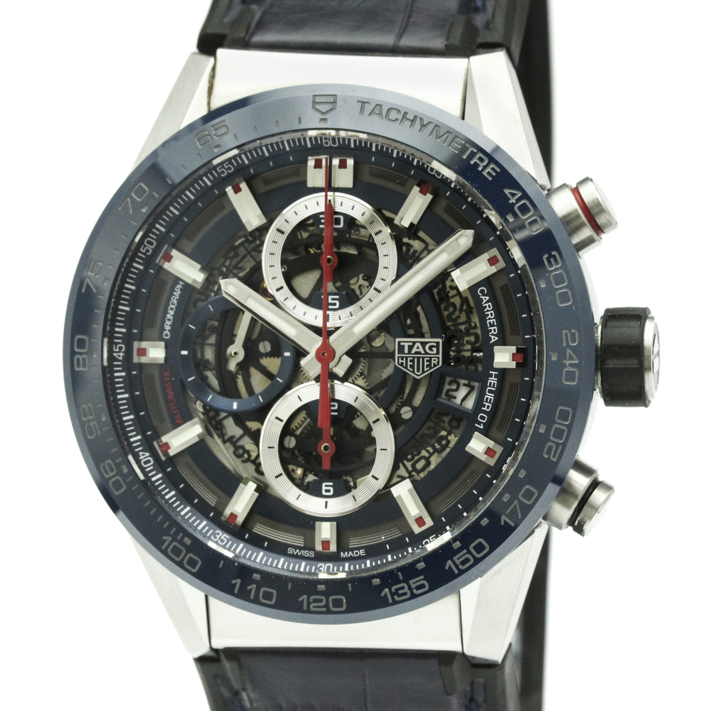 TAG HEUER Carrera Caliber Heuer 01 Chronograph Watch CAR201T Polished